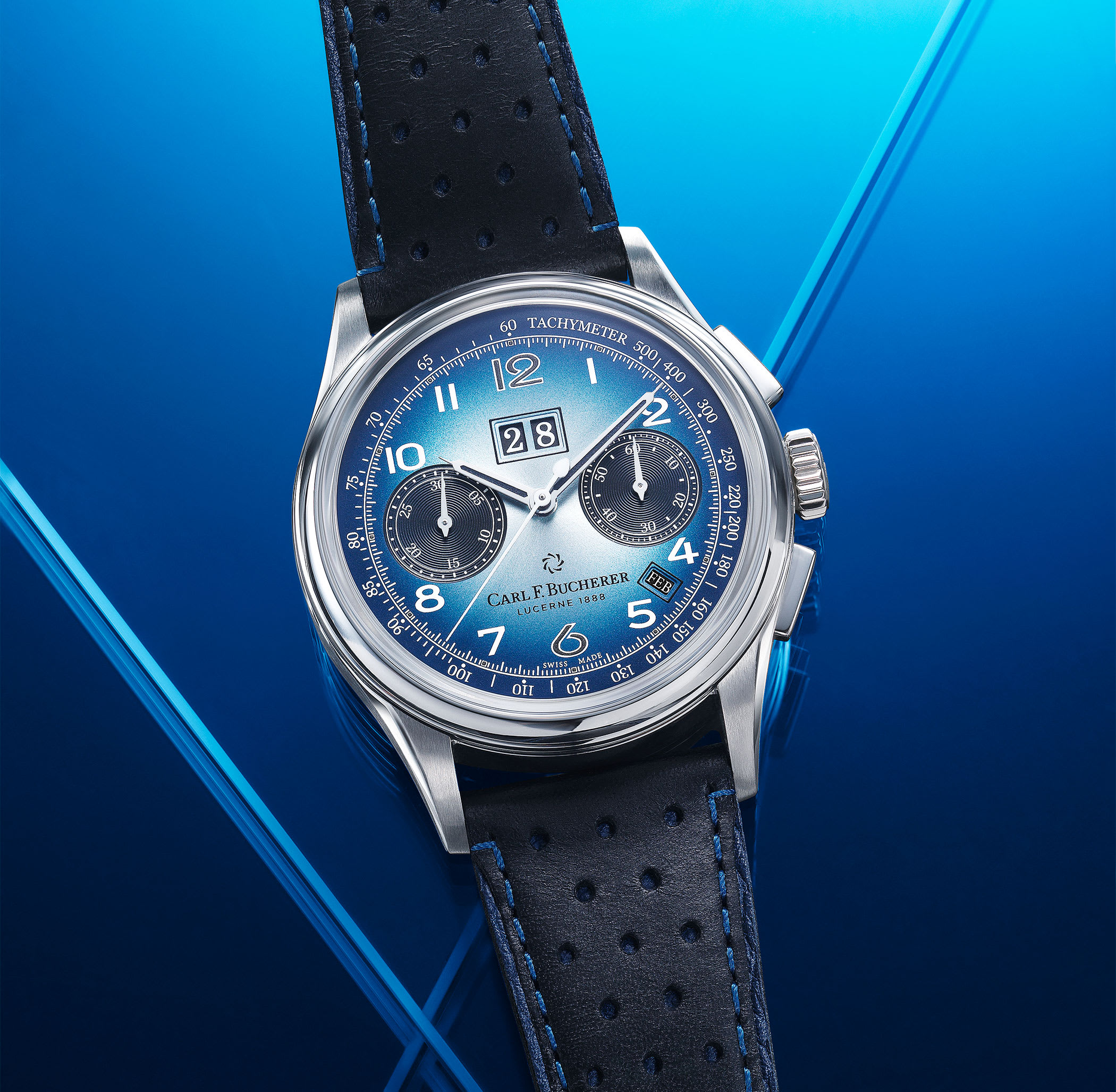 Heritage BiCompax Annual Bucherer Blue